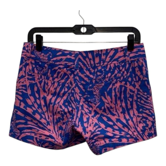 Lilly Pulitzer Callahan Shorts, Size 0 , Blue & Pink - Picture 3 of 7